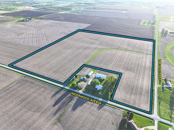 195 Acres of Land for Auction in Crawfordsville, Iowa