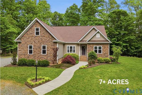 7.35 Acres of Land with Home for Sale in New Kent, Virginia