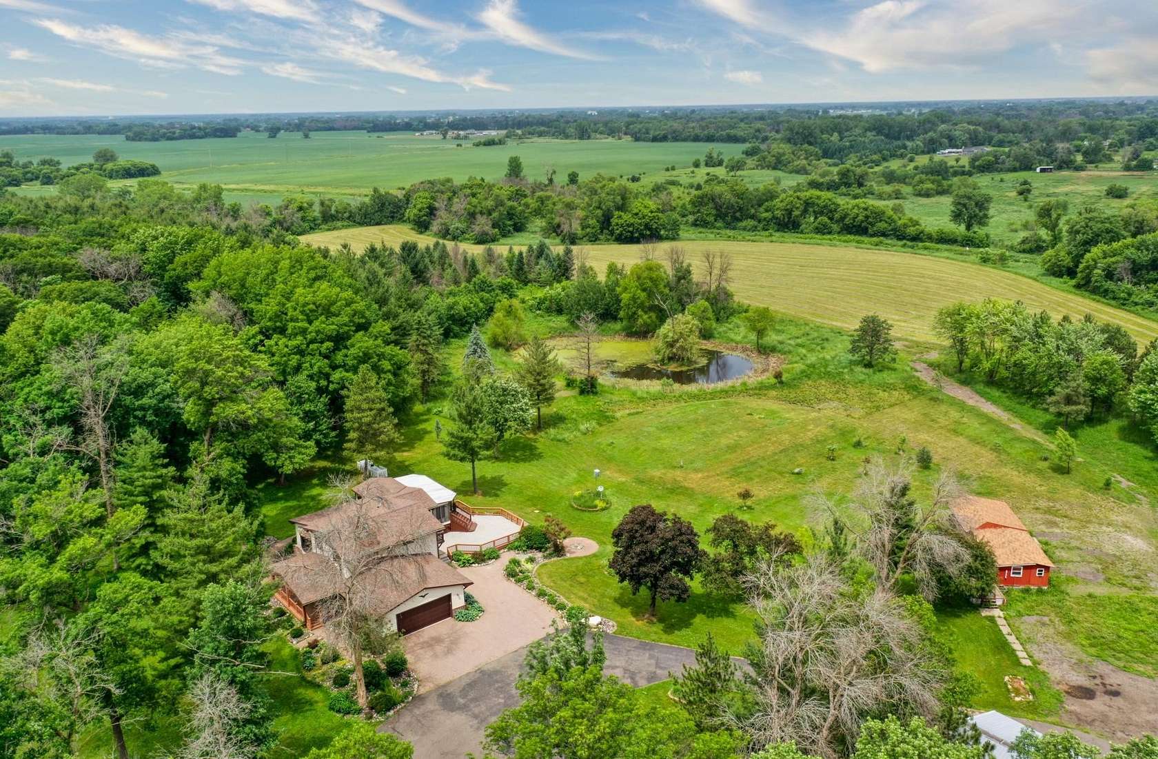 53.4 Acres of Agricultural Land with Home for Sale in Hugo, Minnesota