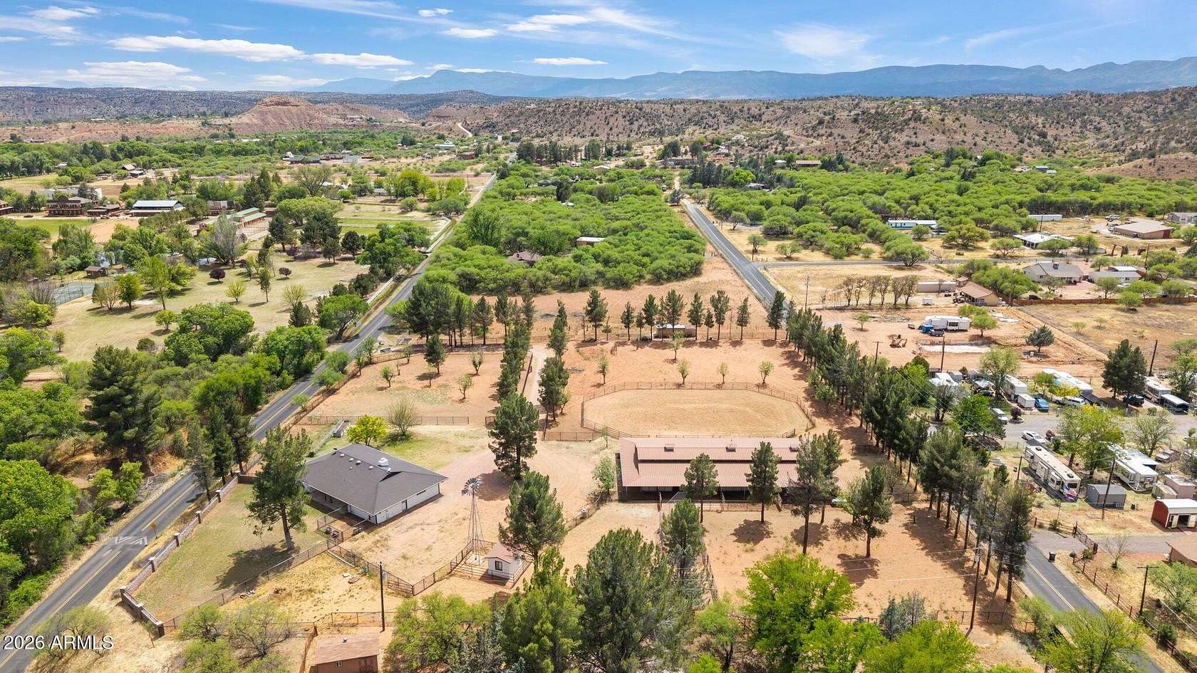 3.56 Acres of Land with Home for Sale in Cornville, Arizona