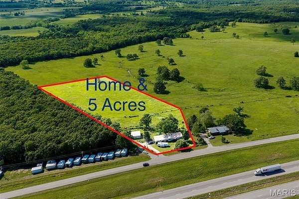 5 Acres of Land with Home for Sale in Lebanon, Missouri