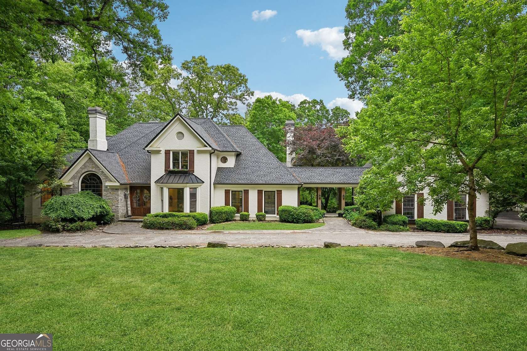 3.42 Acres of Land with Home for Sale in Roswell, Georgia