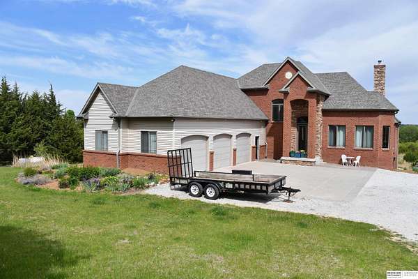 5.64 Acres of Land with Home for Sale in Louisville, Nebraska