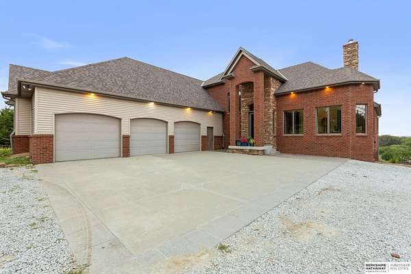 5.64 Acres of Land with Home for Sale in Louisville, Nebraska