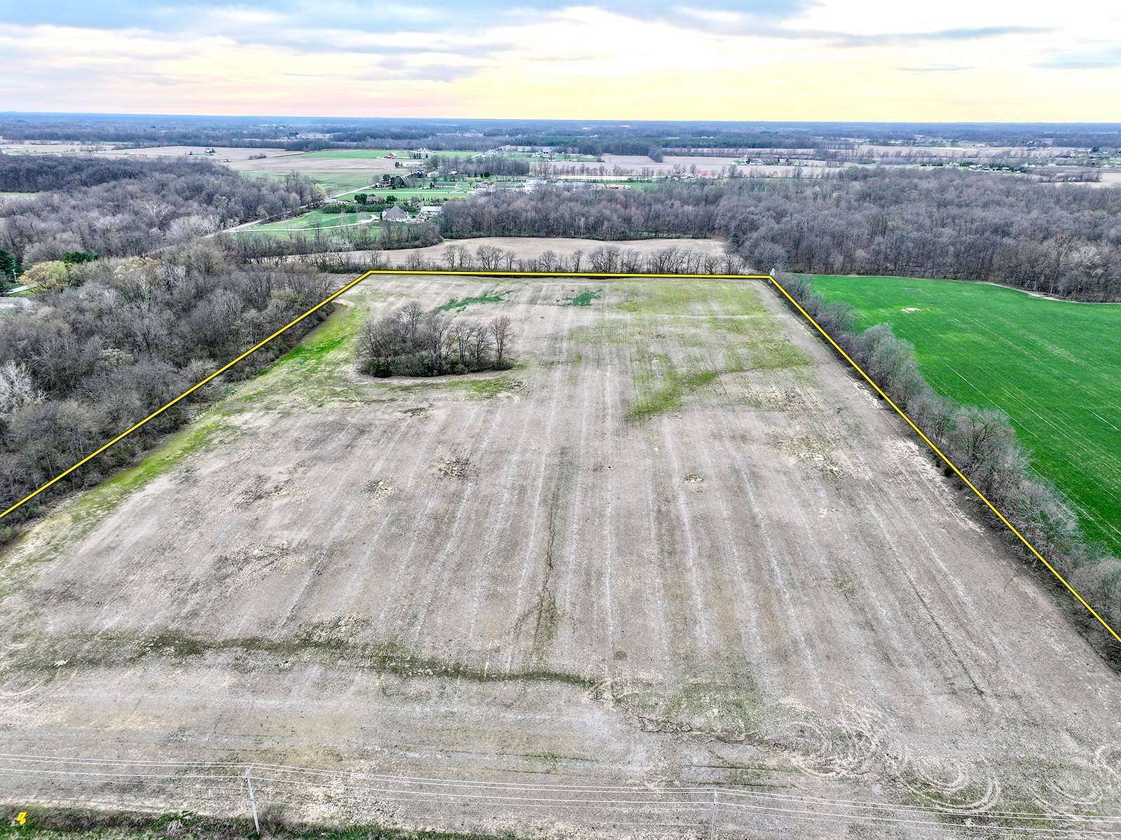 23.1 Acres of Agricultural Land for Auction in St. Joe, Indiana