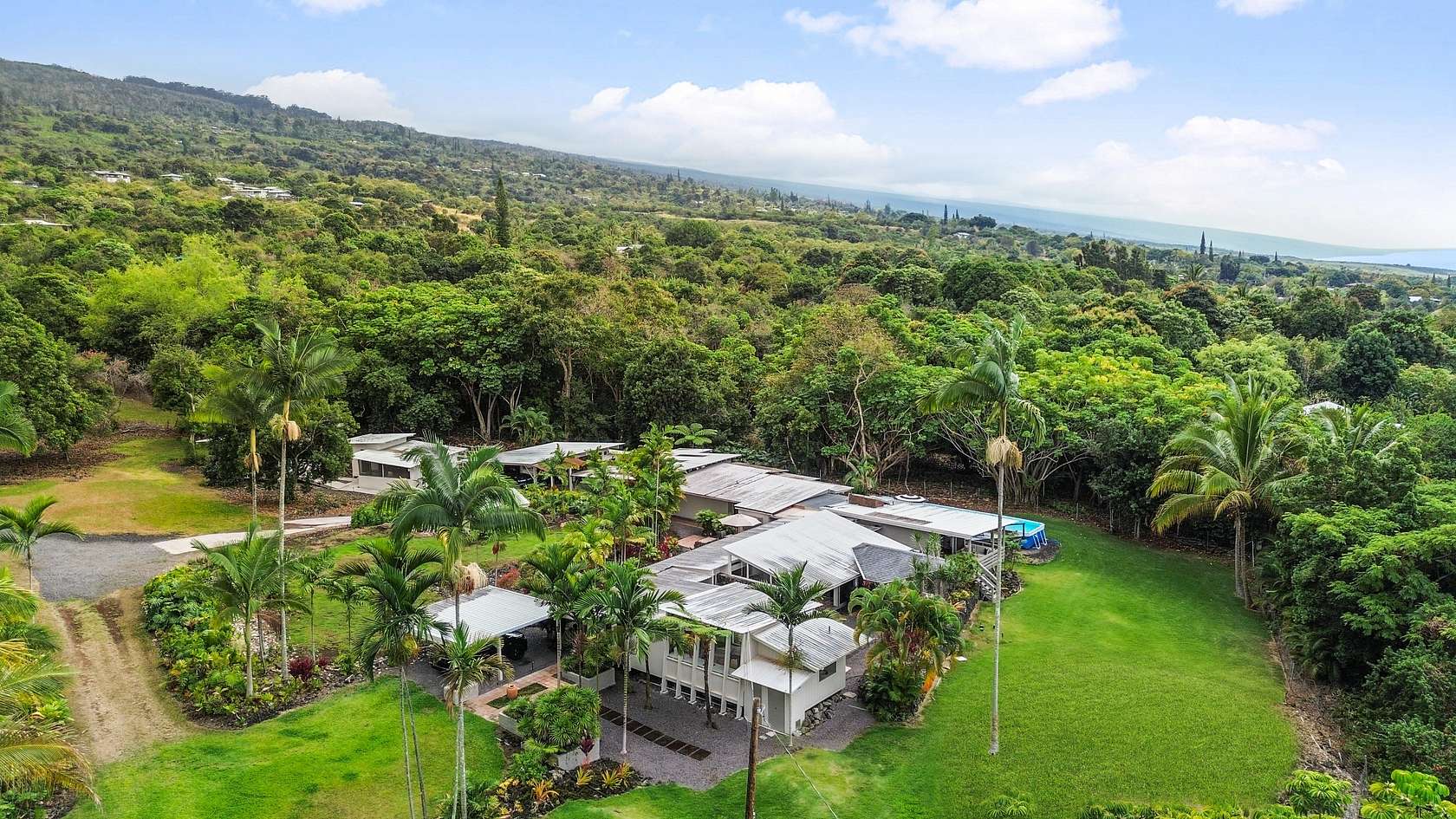 8 Acres of Land with Home for Sale in Captain Cook, Hawaii