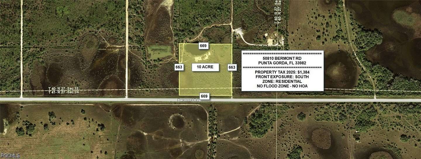 10 Acres of Residential Land for Sale in Punta Gorda, Florida