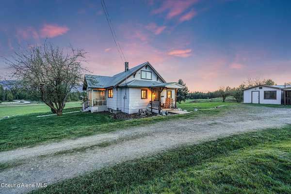 46 Acres of Agricultural Land with Home for Sale in Priest River, Idaho