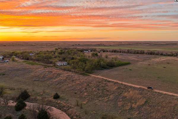 43 Acres of Recreational Land with Home for Sale in Greensburg, Kansas