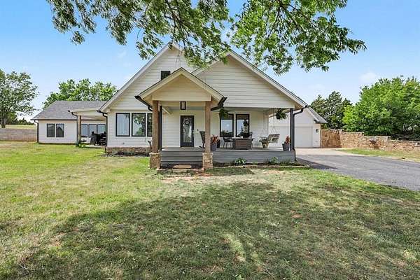 6.8 Acres of Land with Home for Sale in Yukon, Oklahoma