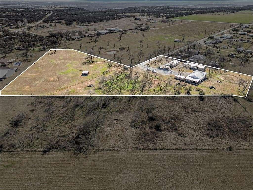 5.58 Acres of Land with Home for Sale in Mineral Wells, Texas