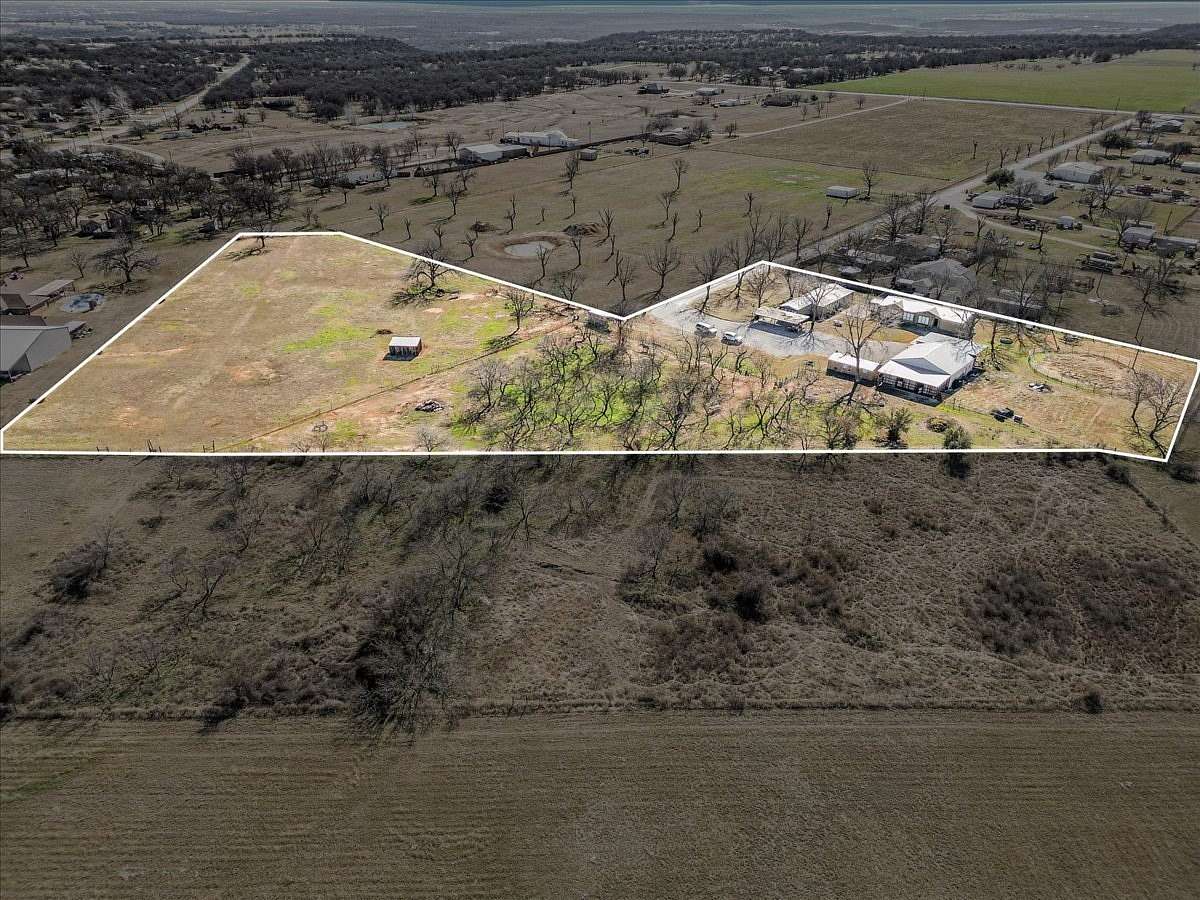 5.58 Acres of Land with Home for Sale in Mineral Wells, Texas