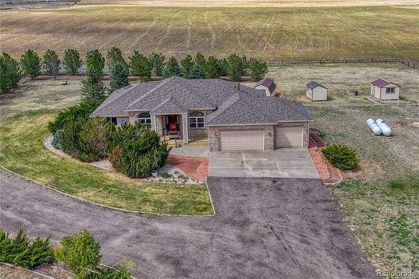 35.5 Acres of Land with Home for Sale in Strasburg, Colorado