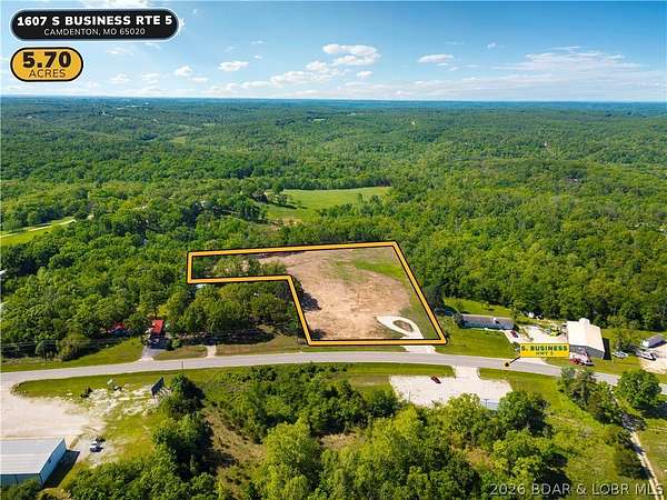 5.7 Acres of Mixed-Use Land for Sale in Camdenton, Missouri