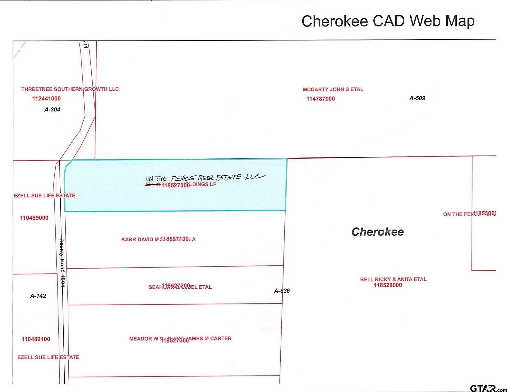 19.5 Acres of Recreational & Residential Land for Sale in Rusk, Texas