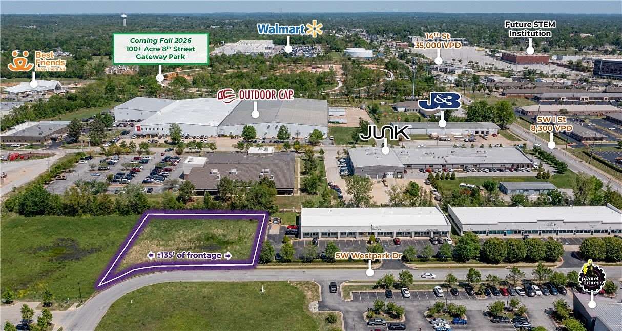 0.57 Acres of Commercial Land for Sale in Bentonville, Arkansas