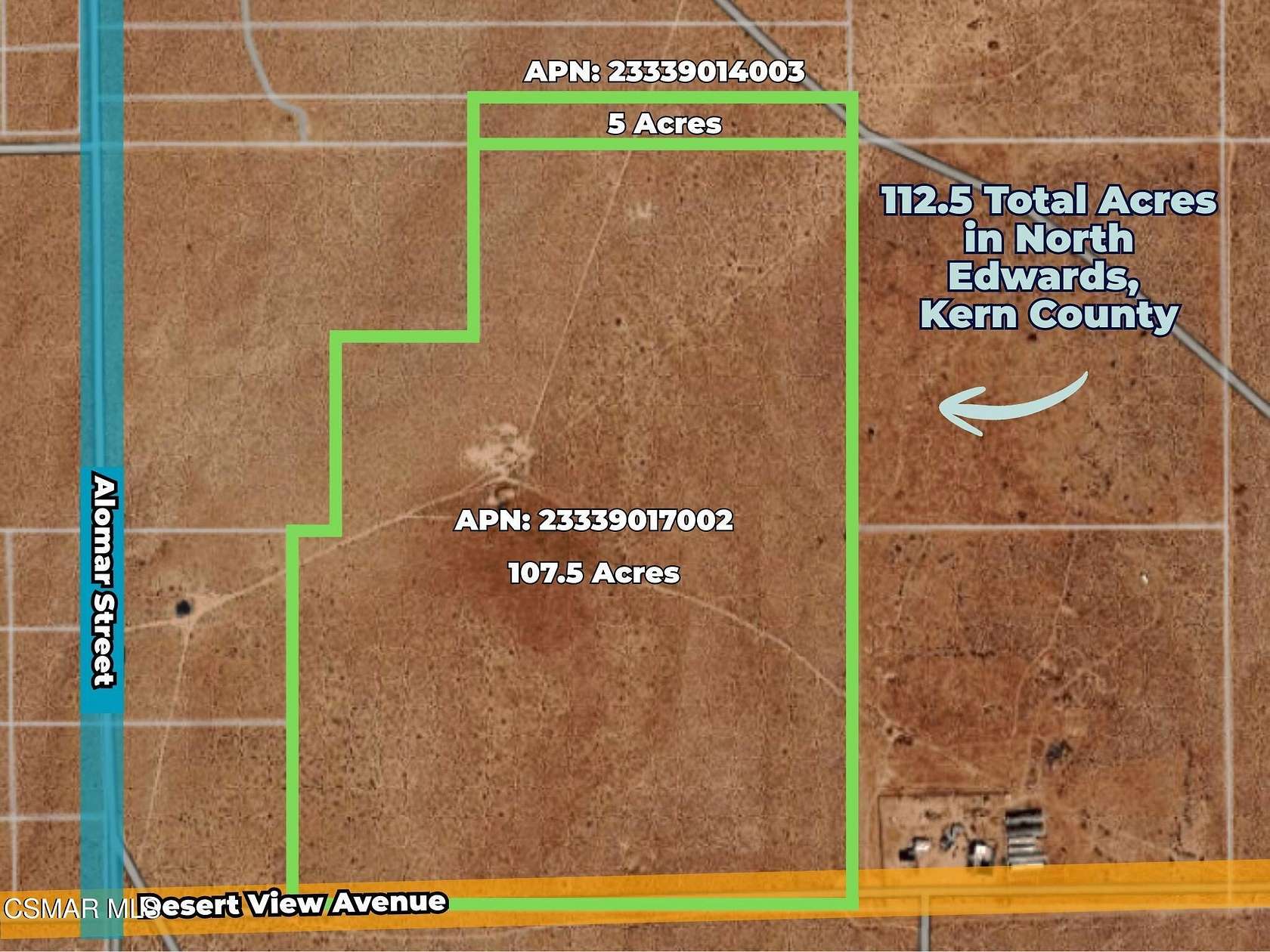 113 Acres of Recreational & Residential Land for Sale in North Edwards, California