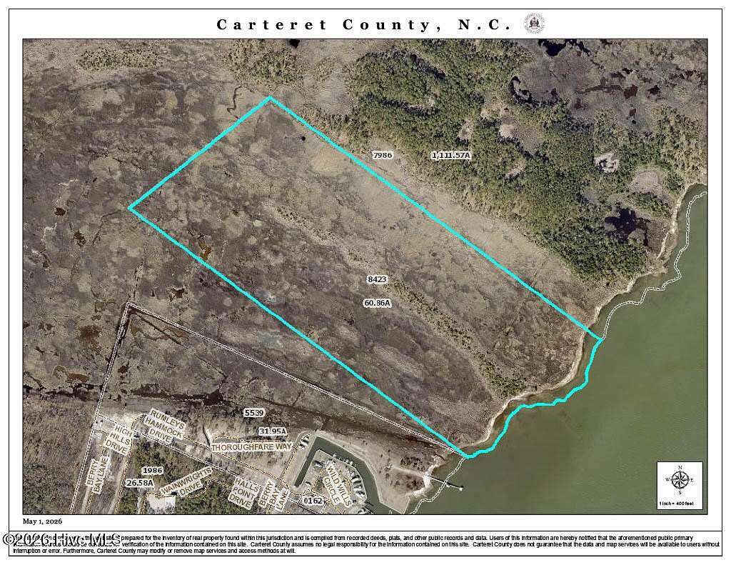 61.4 Acres of Land for Sale in Atlantic, North Carolina