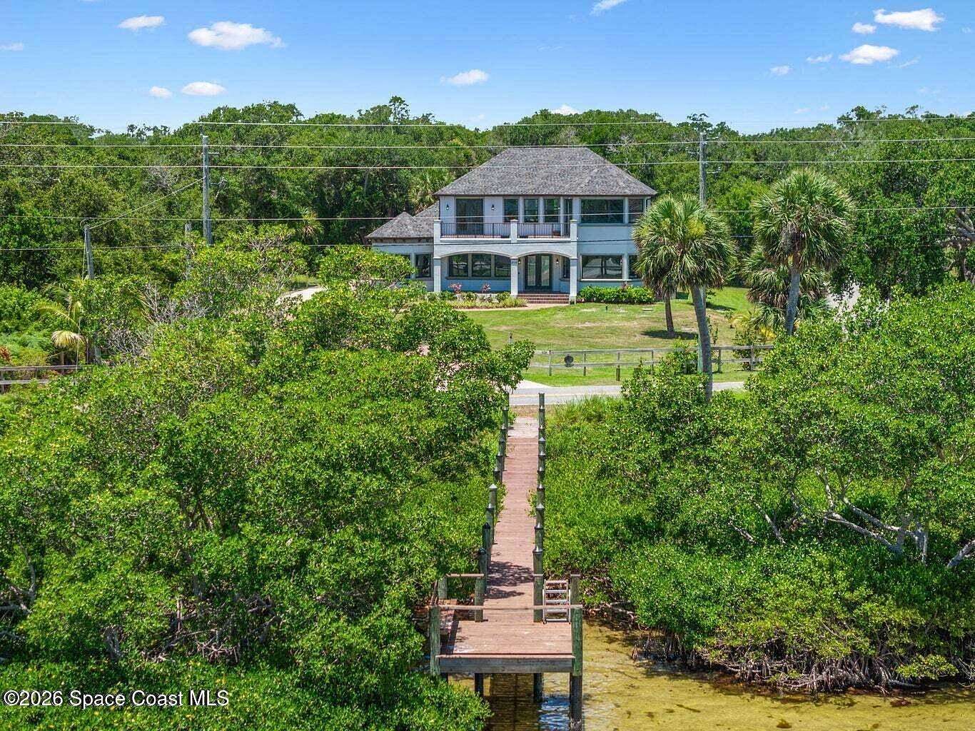 1.83 Acres of Land with Home for Lease in Merritt Island, Florida
