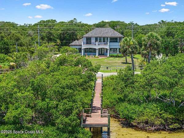 1.83 Acres of Land with Home for Lease in Merritt Island, Florida