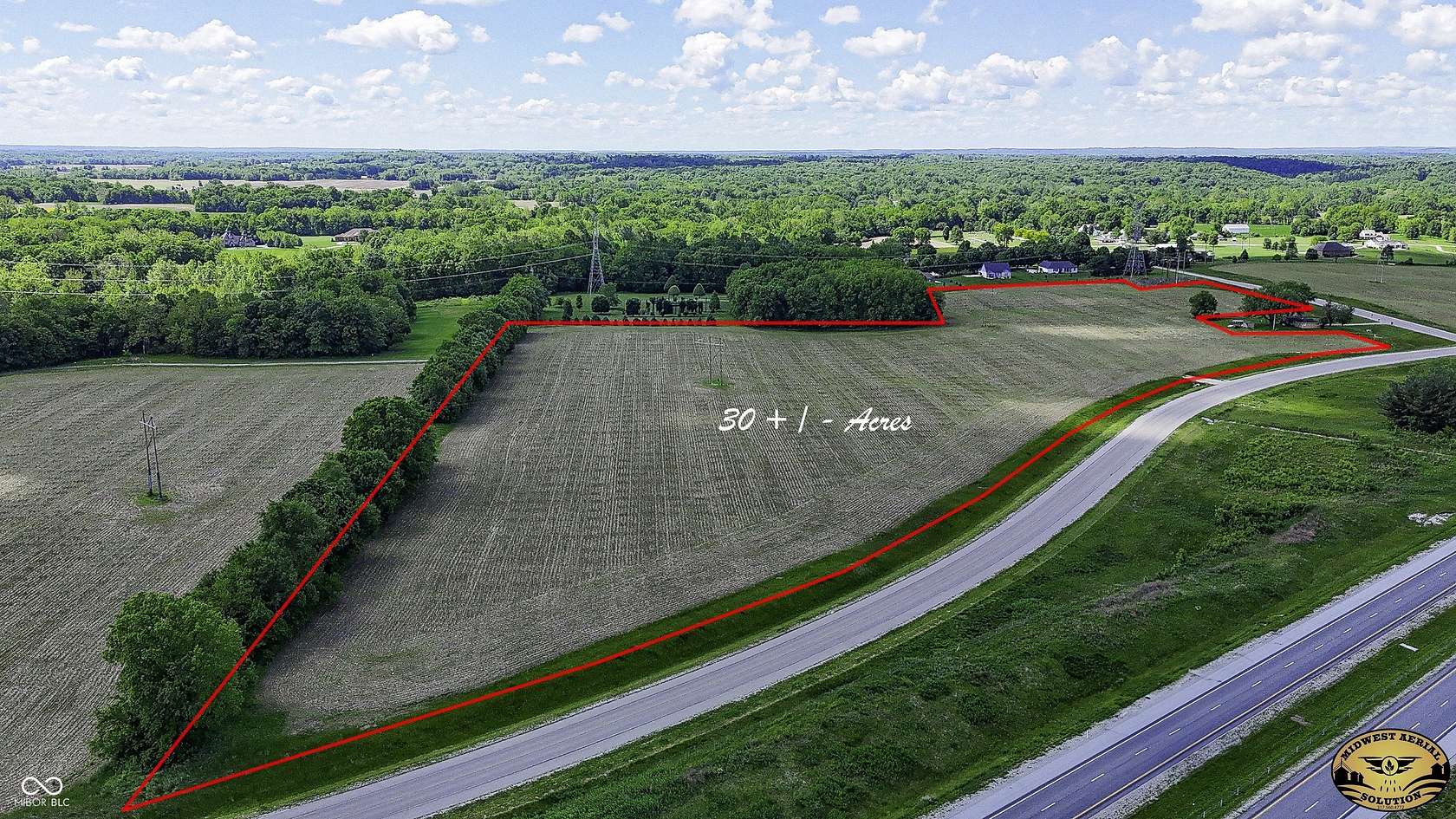 30.4 Acres of Agricultural & Residential Land for Sale in Martinsville, Indiana