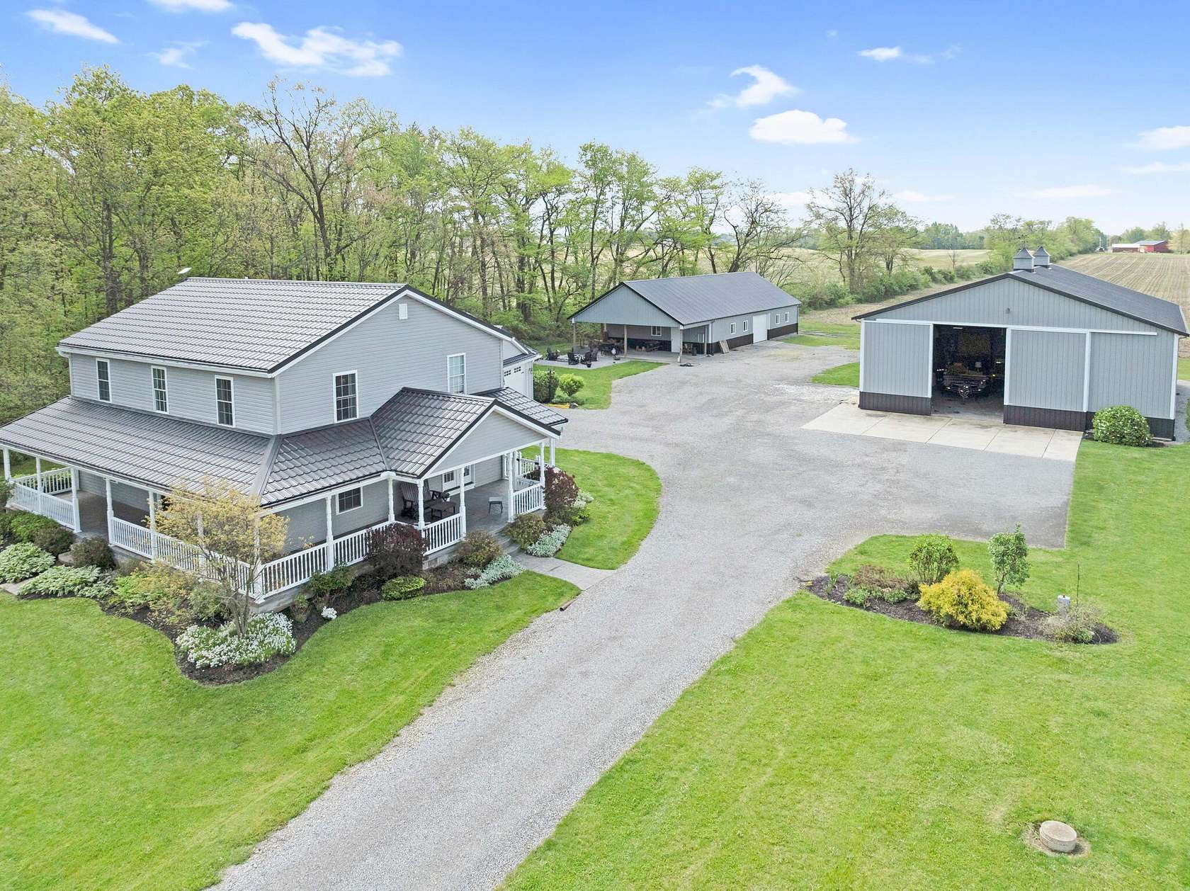 35.5 Acres of Agricultural Land with Home for Sale in Bellefontaine, Ohio