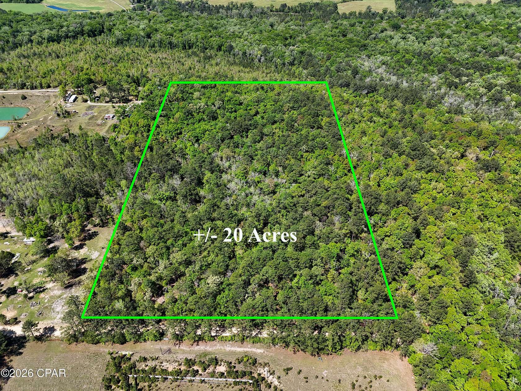 20 Acres of Recreational & Residential Land for Sale in Bonifay, Florida