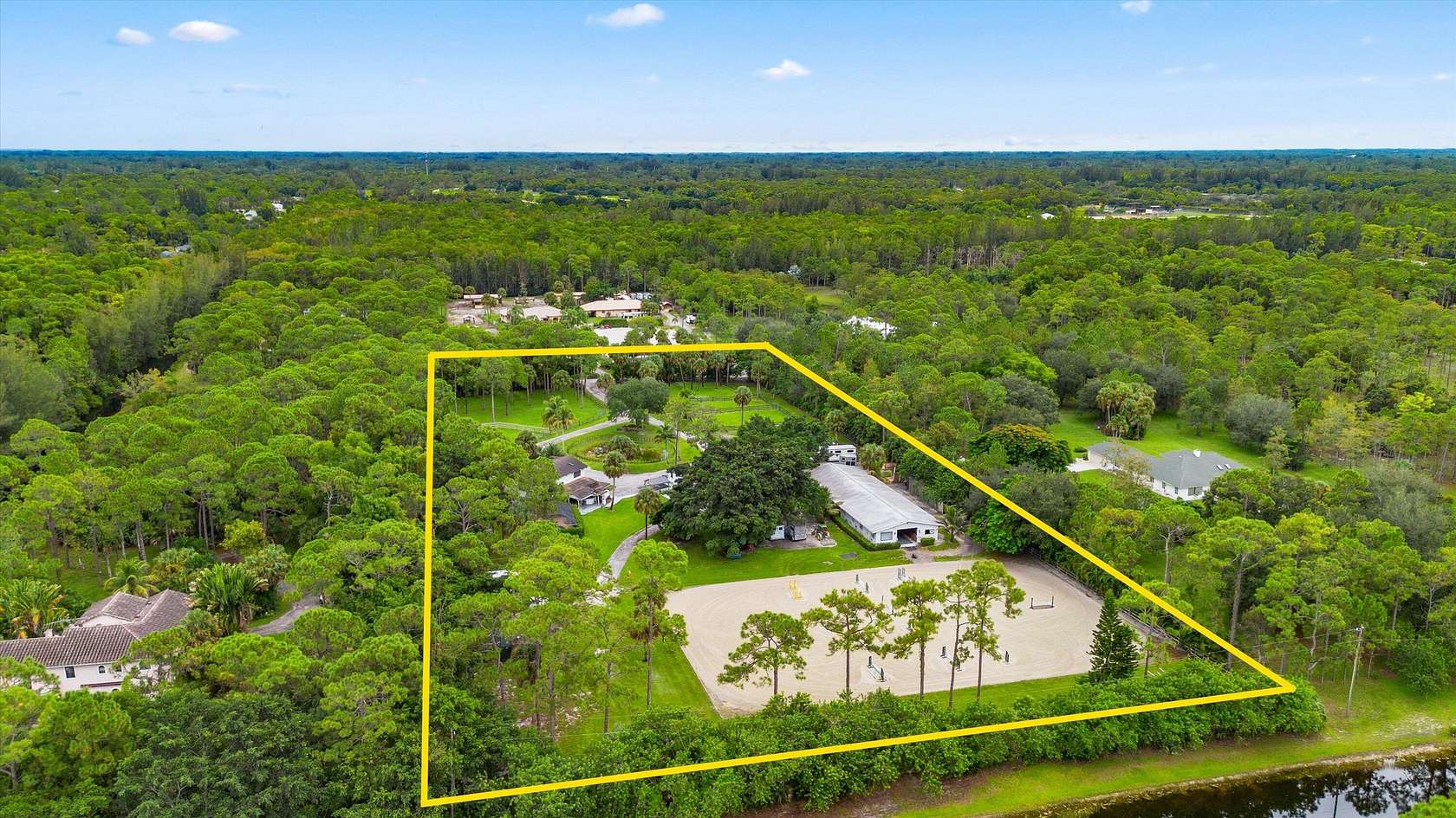 5 Acres of Land with Home for Sale in The Acreage, Florida