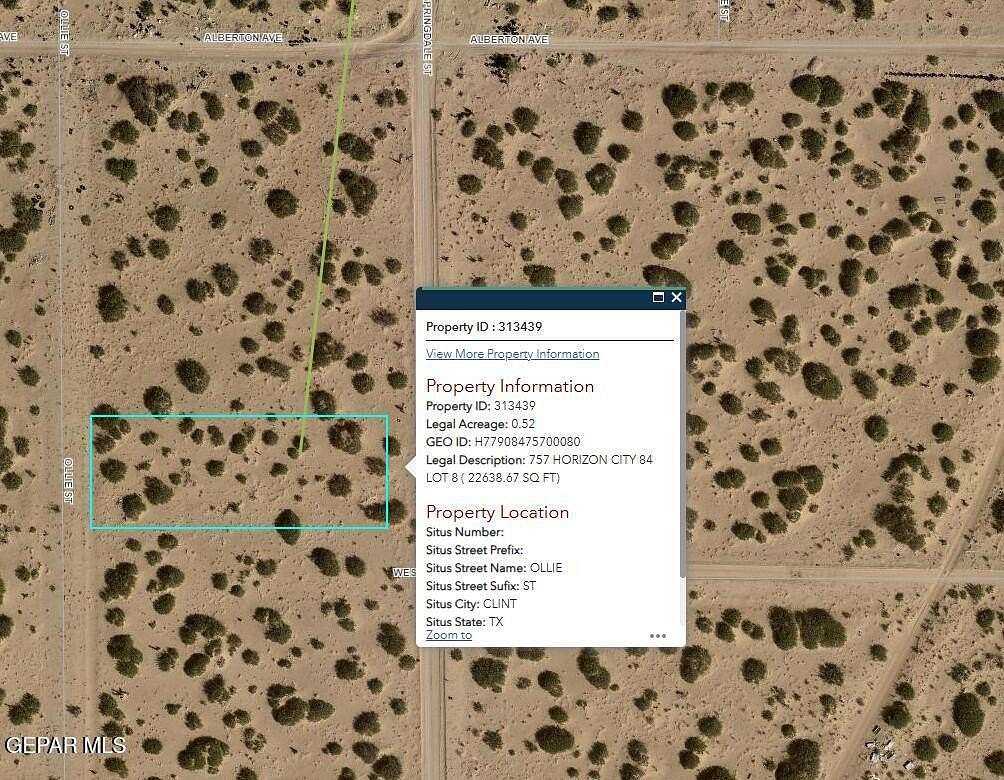 0.52 Acres of Land for Sale in Clint, Texas