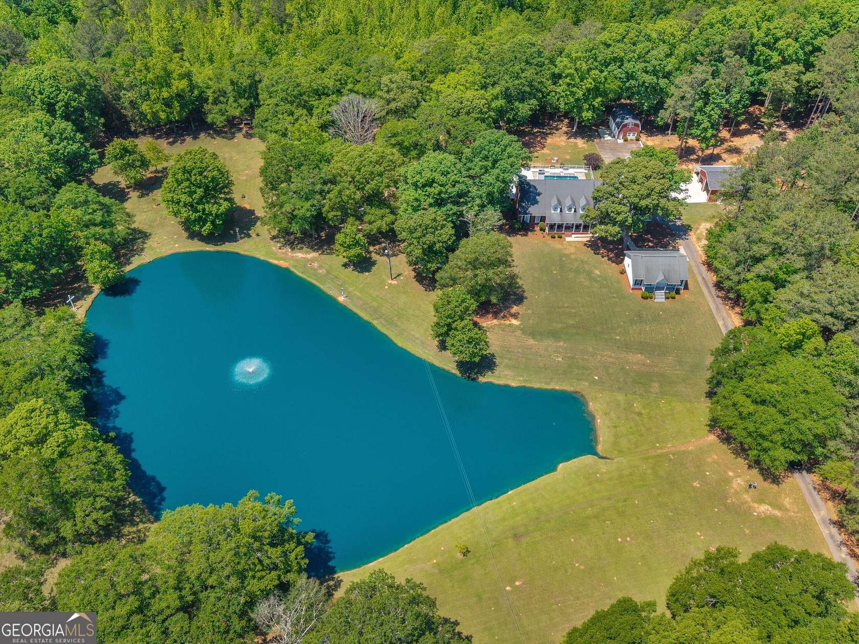 9.86 Acres of Land with Home for Sale in Griffin, Georgia