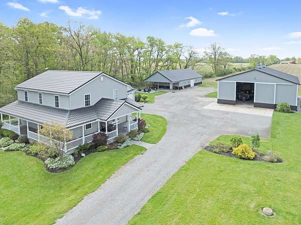 3 Acres of Land with Home for Sale in Bellefontaine, Ohio