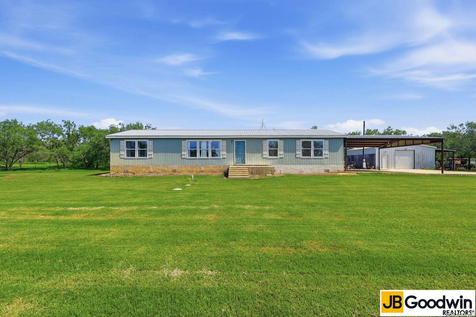 11.1 Acres of Recreational Land with Home for Sale in Jourdanton, Texas