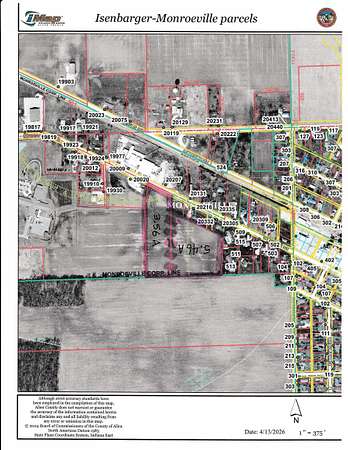 5.46 Acres of Land for Sale in Monroeville, Indiana