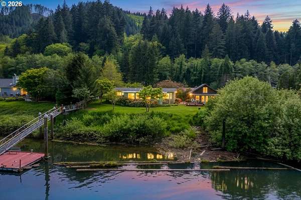 1.83 Acres of Land with Home for Sale in Mapleton, Oregon