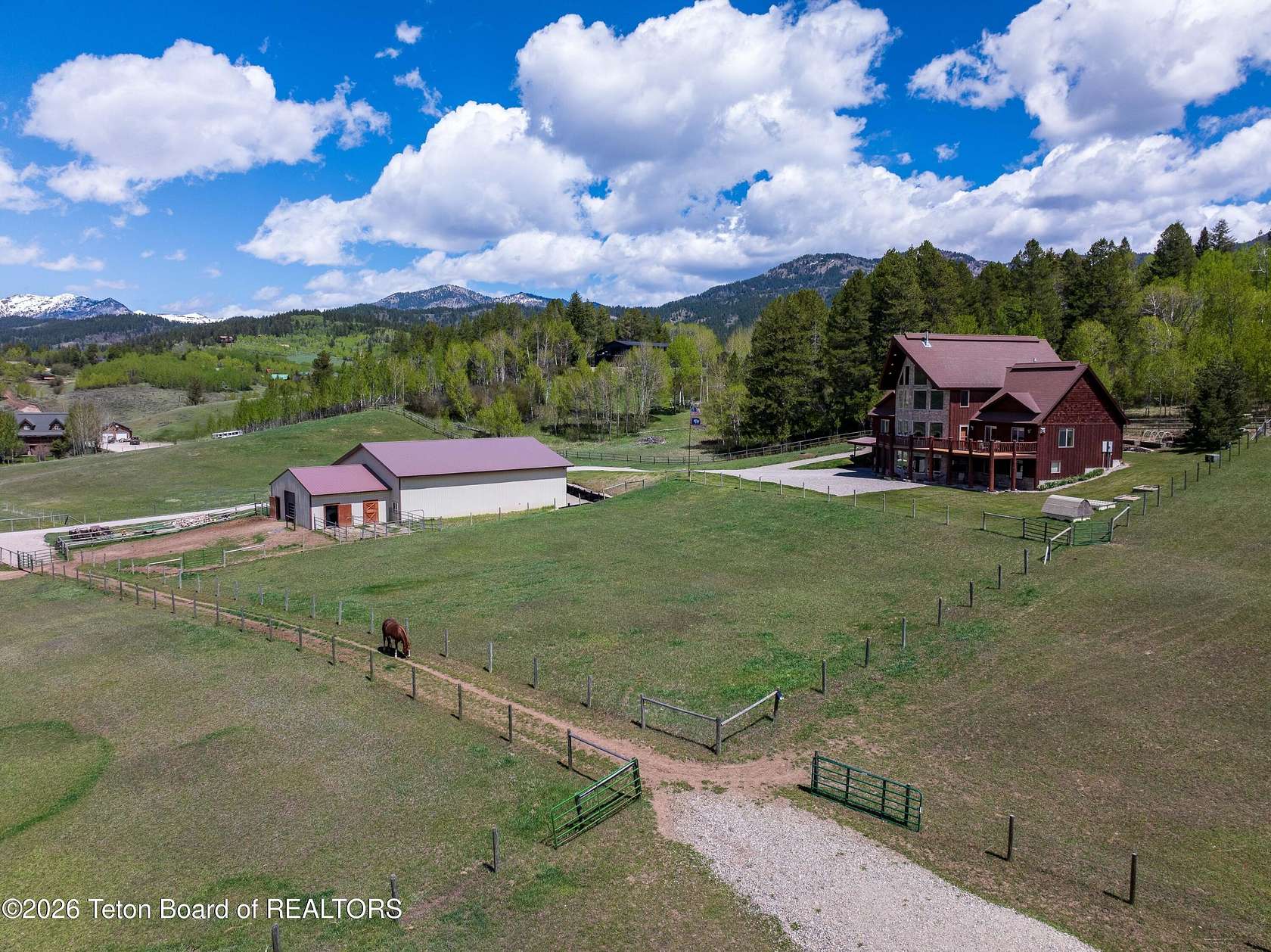 4.85 Acres of Land with Home for Sale in Alpine, Wyoming