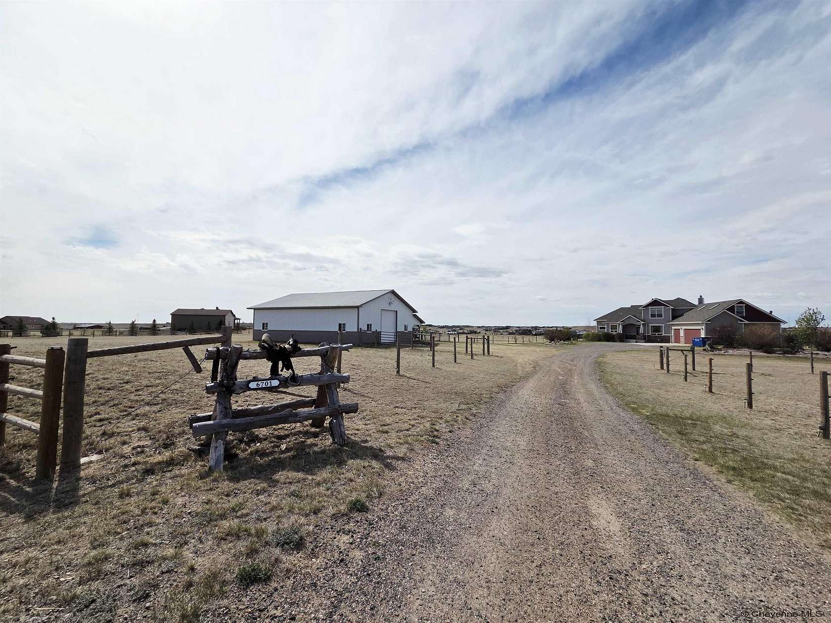 4.8 Acres of Land with Home for Sale in Cheyenne, Wyoming