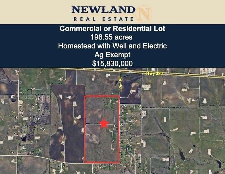 199 Acres of Agricultural Land for Sale in Ponder, Texas