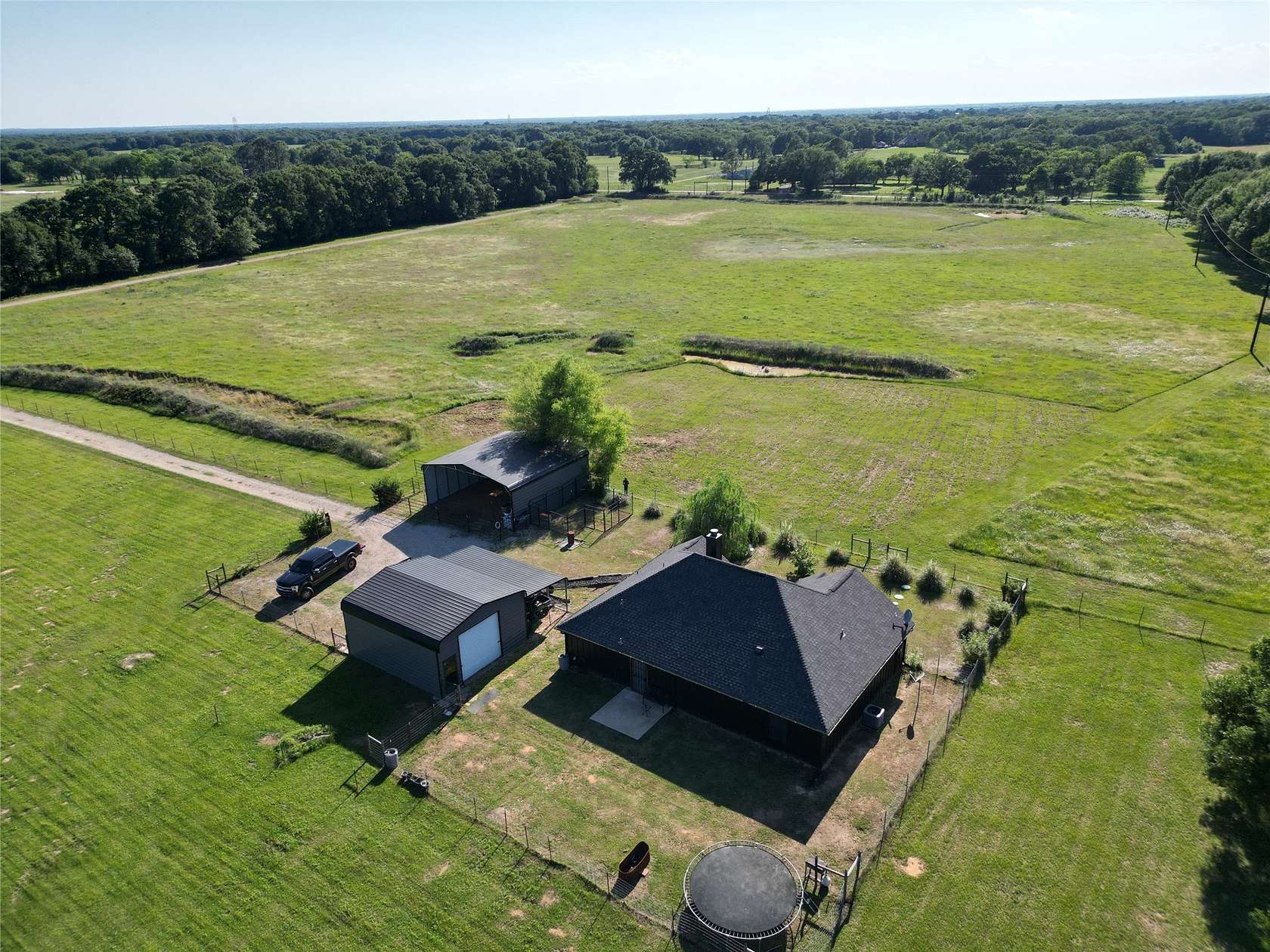 20 Acres of Agricultural Land with Home for Sale in Kemp, Texas