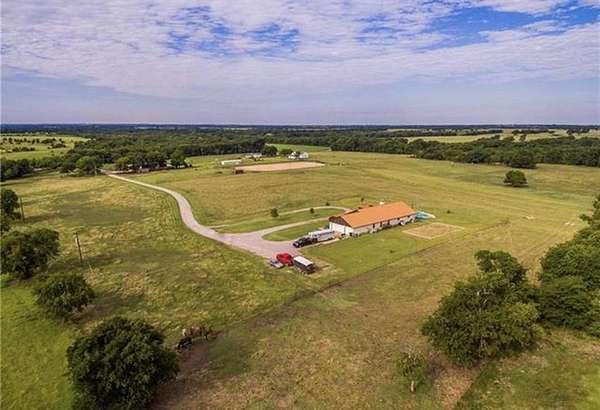 55 Acres of Land with Home for Lease in Gunter, Texas