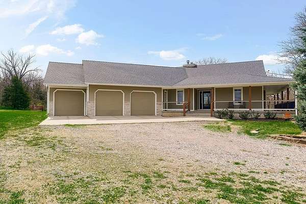 9.56 Acres of Land with Home for Sale in Spring Hill, Kansas
