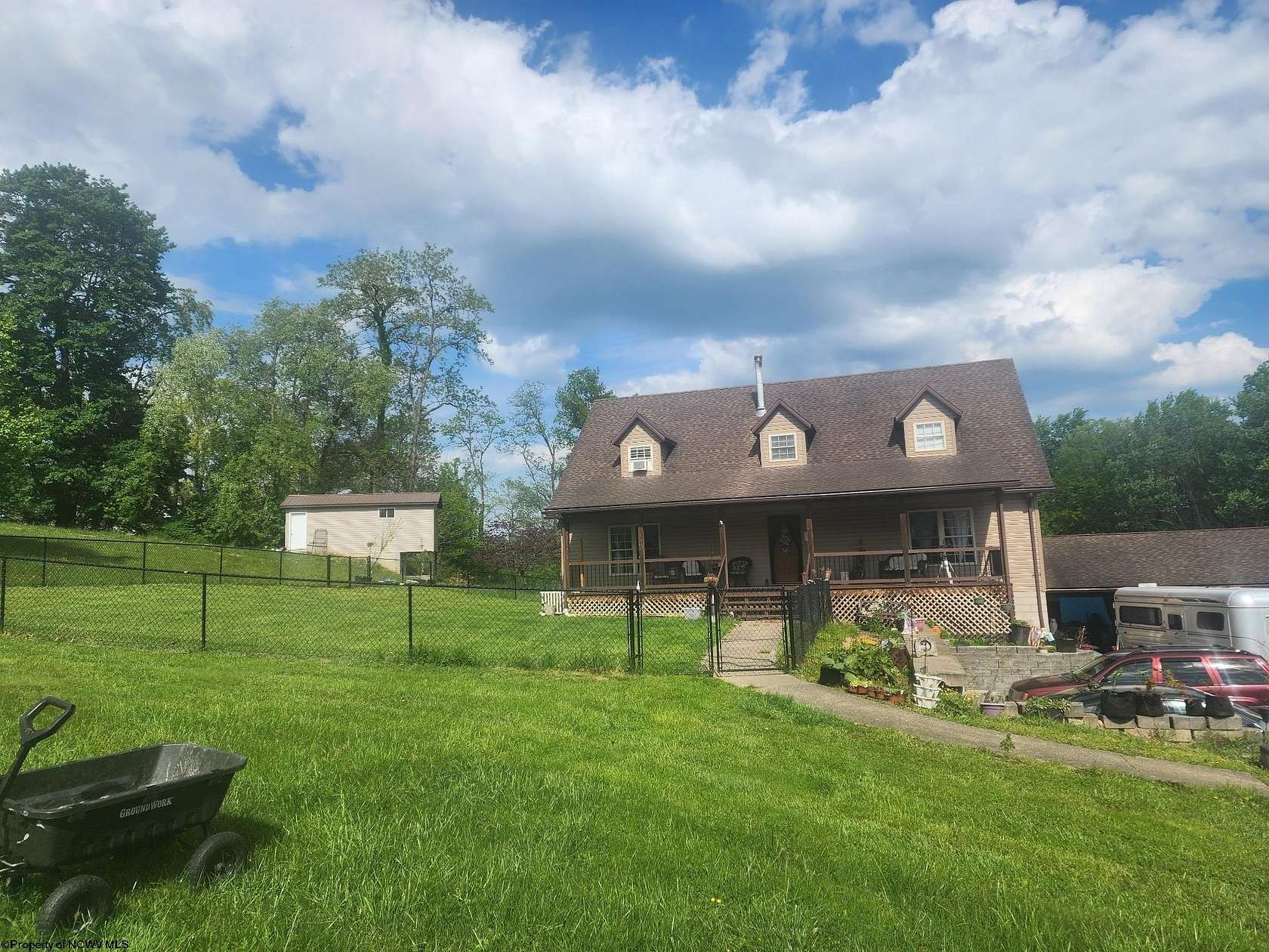 9 Acres of Land with Home for Sale in Rock Cave, West Virginia