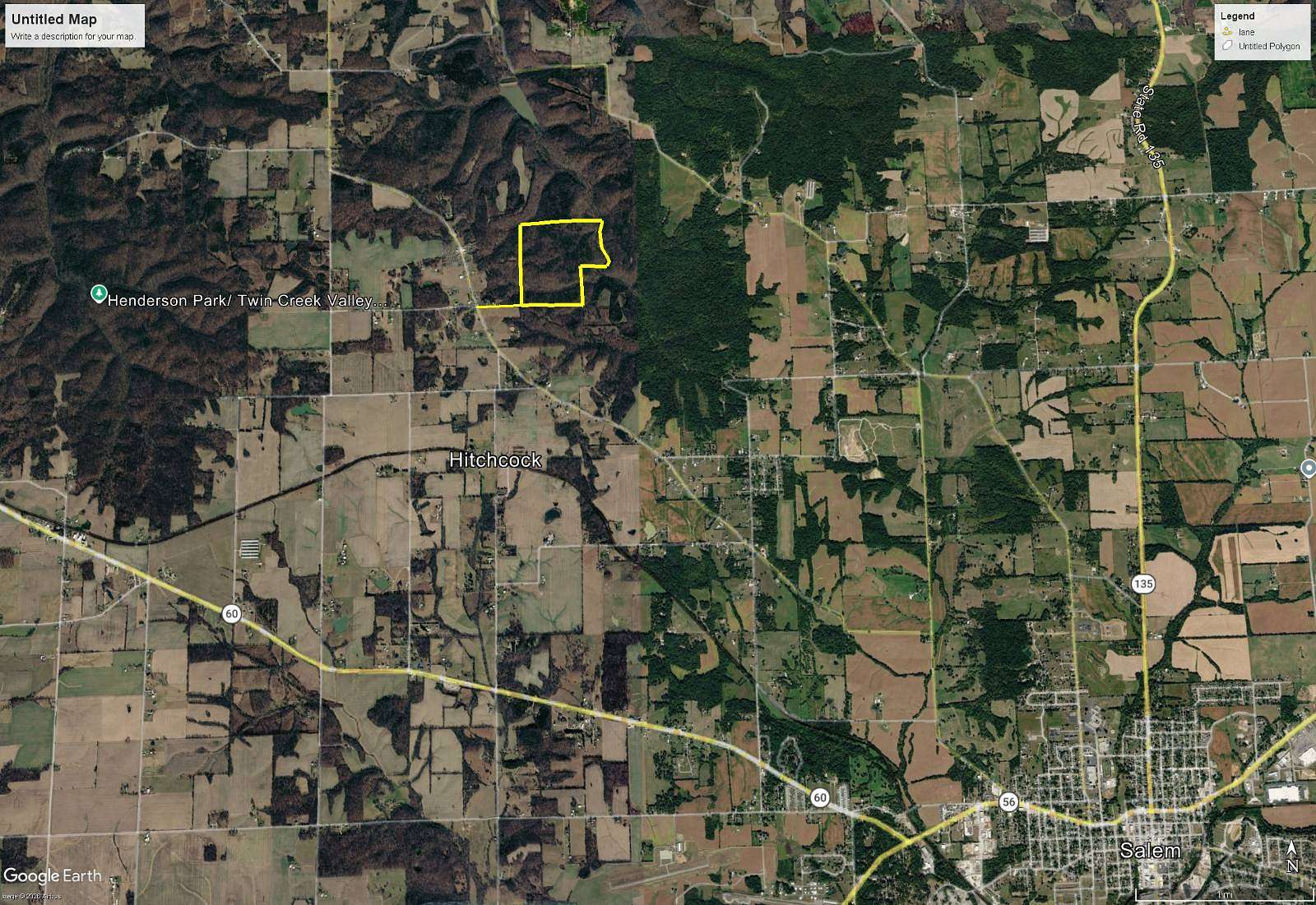 130 Acres of Recreational Land for Sale in Salem, Indiana