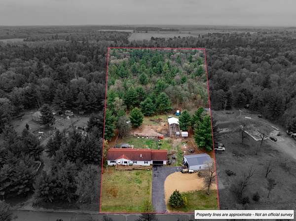 5 Acres of Land with Home for Sale in Adams, Wisconsin