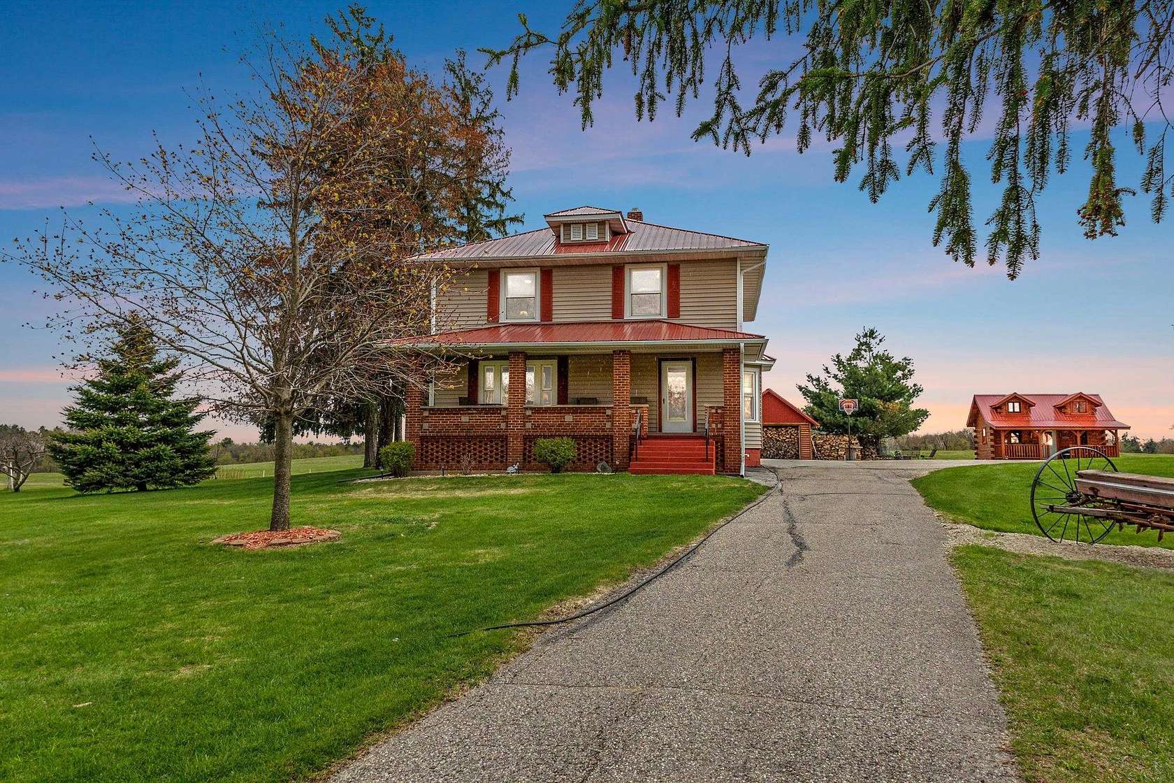 32.7 Acres of Land with Home for Sale in Iola, Wisconsin