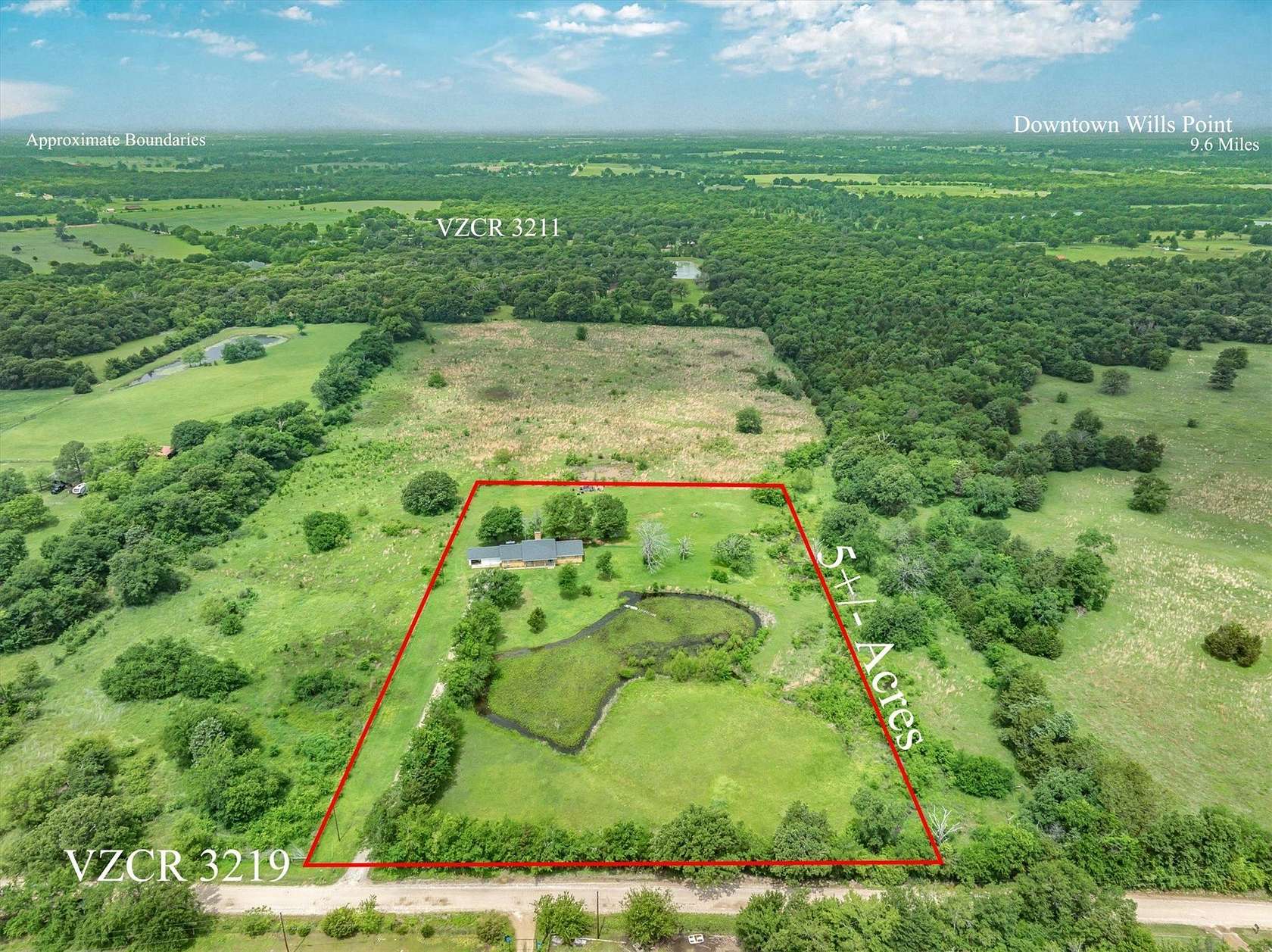 5 Acres of Land with Home for Sale in Wills Point, Texas