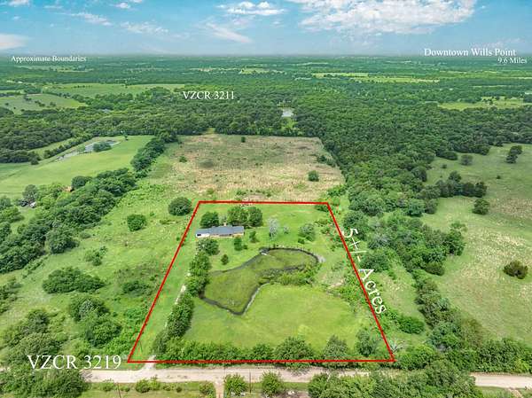 5 Acres of Land with Home for Sale in Wills Point, Texas