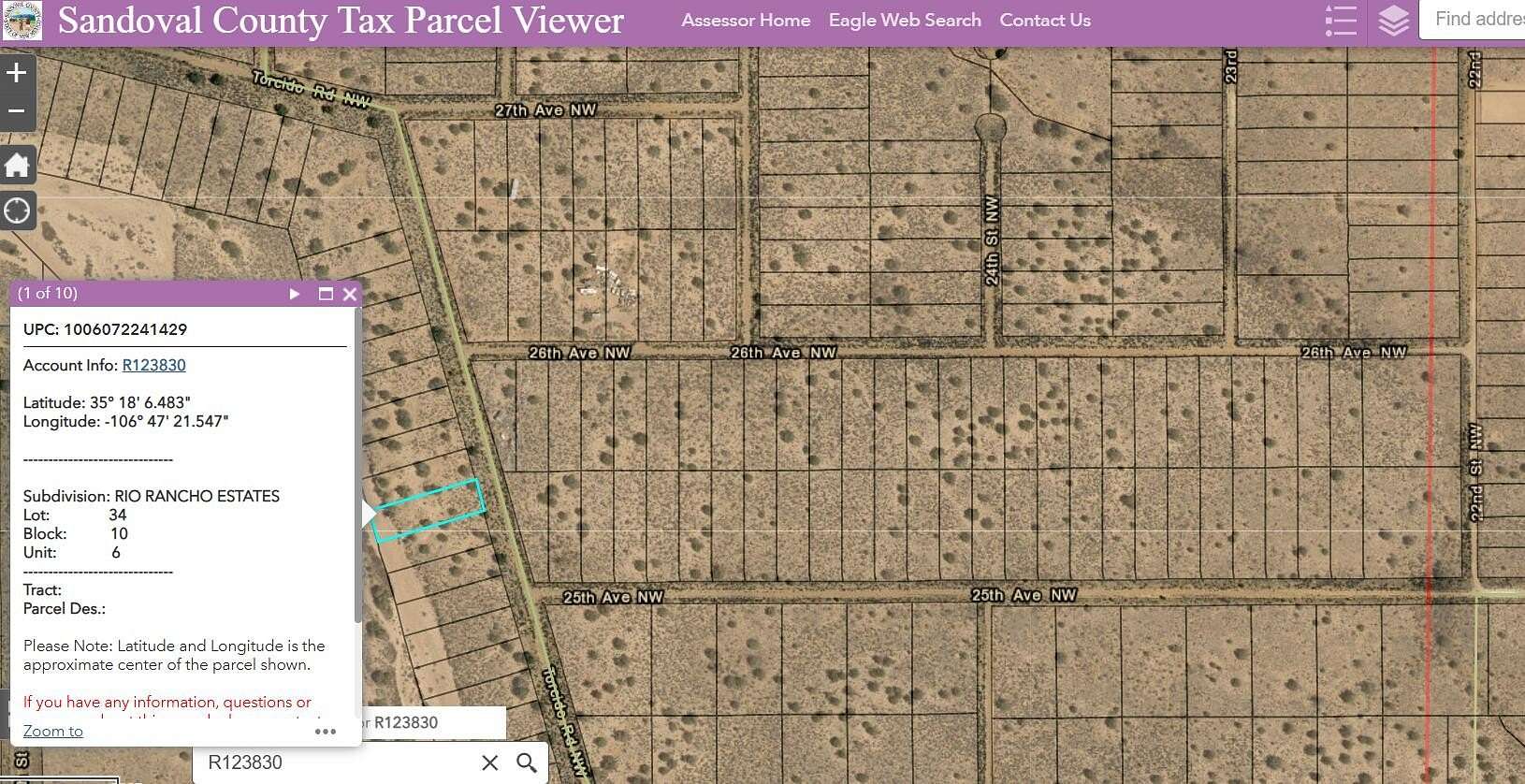 1 Acre of Land for Sale in Rio Rancho, New Mexico