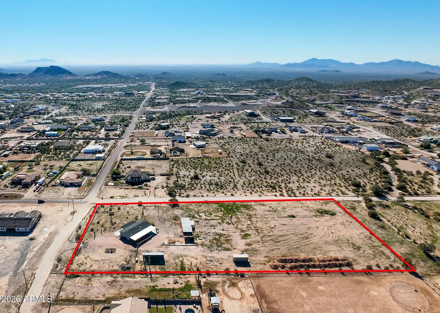 5 Acres of Land with Home for Sale in San Tan Valley, Arizona