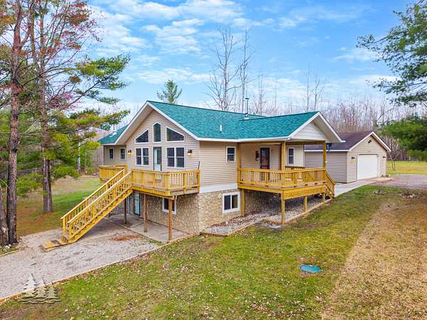10 Acres of Land with Home for Sale in Lewiston, Michigan