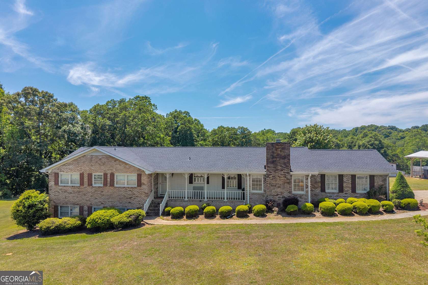 53 Acres of Recreational Land with Home for Sale in Colbert, Georgia